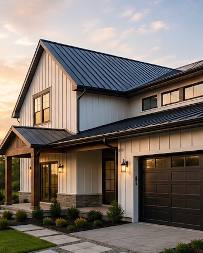 Roofer replacing storm-damaged shingles in Central Arkansas