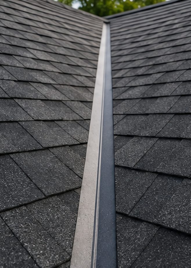 Standing seam metal roof on a Central Arkansas property