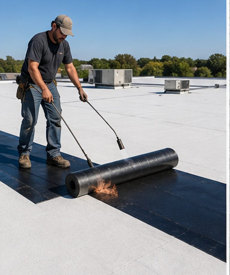 Metal Roofing work underway in Little Rock